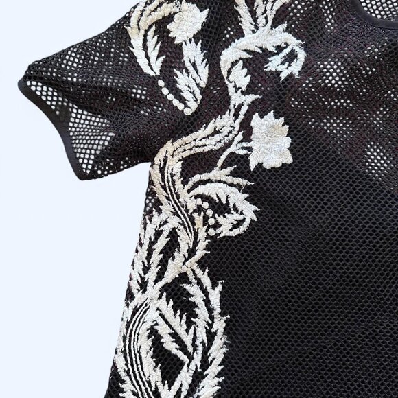 Black Mesh Baby Doll Dress - Picture 5 of 8